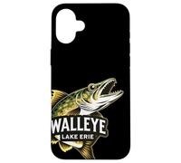 Lake Erie Walleye Fishing Design Great Lakes Angler Case for iPhone 16 Plus