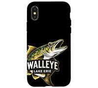 Lake Erie Walleye Fishing Design Great Lakes Angler Case for iPhone X/XS