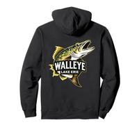 Lake Erie Walleye Fishing Design Great Lakes Angler Pullover Hoodie