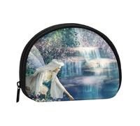 Lake Fairy Coin Purse Shell Mini Pouch Wallet Change Bag for Women Girls Kids