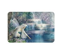 Lake Fairy Door Mat 40 X 60 Cm, Indoor Doormat Washable, Doormat Dirt Trapper Non-Slip, Absorbent Inside Entrance Rug Floor Mat For Entryway, Patio, Garden, Laundry Room