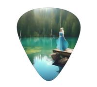 Lake fairy Print 12 Pcs Guitar Picks Fit Lovers 3 Different Thickness 0.46 0.71 0.96mm