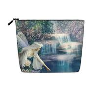 Lake Fairy Printed Make up Bag for Women Makeup Bags Zipper Travel Cosmetic Bags Pouch Organizer