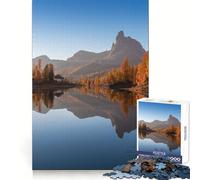 Lake Federa in Dolomites Jigsaw Puzzles for Adults 1000 Pieces Recall Enhancer Creative Play Pattern Build Birthday Gift (38x26cm)