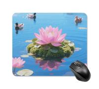 Lake Floating Mouse Pad Square Laptop Mouse Mat Cute Computer Mousepad Keyboard Pad Non-Slip Desk Pads for Gaming Office Work Home 25 * 30cm