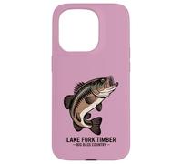 Lake Fork Timber Big Bass Country Vintage Texas Fly Fishing Case for iPhone 15 Pro