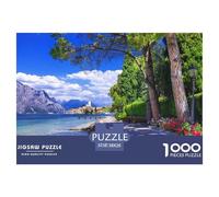 Lake Garda 1000 Piece Impossible Puzzle for Adults & Families - Challenging Jigsaw Puzzles, Ultimate Family Activity & Mind Game Gift 38x26cm/1000pcs