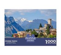 Lake Garda 1000 Piece Impossible Puzzle for Adults & Families - Challenging Jigsaw Puzzles, Ultimate Family Activity & Mind Game Gift 38x26cm/1000pcs