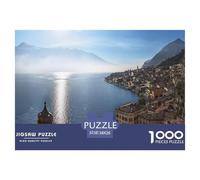 Lake Garda 1000 Piece Impossible Puzzle for Adults & Families - Challenging Jigsaw Puzzles, Ultimate Family Activity & Mind Game Gift 38x26cm/1000pcs