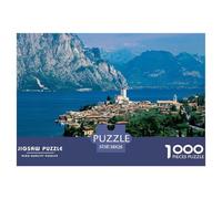 Lake Garda 1000 Piece Impossible Puzzle for Adults & Families - Challenging Jigsaw Puzzles, Ultimate Family Activity & Mind Game Gift 38x26cm/1000pcs