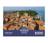 Lake Garda 1000 Piece Impossible Puzzle for Adults & Families - Challenging Jigsaw Puzzles, Ultimate Family Activity & Mind Game Gift 70x50cm/1000pcs