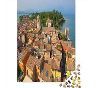Lake Garda 1000 Piece Jigsaw Puzzle with Whimsical Design - A Charming Challenge for All Ages And Beautiful Home Decoration 70x50cm/1000pcs