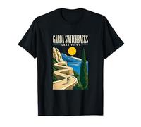 Lake Garda Cycling Vacation, Garda Switchbacks Views T-Shirt