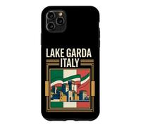Lake Garda Italy Flag Scaliger Castle Towers Vintage Art Case for iPhone 11 Pro Max