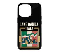 Lake Garda Italy Flag Scaliger Castle Towers Vintage Art Case for iPhone 13 Pro