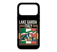 Lake Garda Italy Flag Scaliger Castle Towers Vintage Art Case for iPhone 17 Pro Max