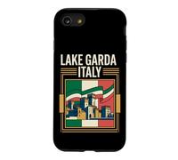 Lake Garda Italy Flag Scaliger Castle Towers Vintage Art Case for iPhone SE (2020) / 7/8
