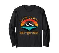 Lake Garda Italy Lago Di Garda Mountains Italian Alps Long Sleeve T-Shirt