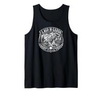 Lake Garda Italy Woodcut Print Tank Top