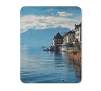 Lake Geneva Switzerland Small Mouse Pad Non-Slip Rubber Base Gaming Mouse Pad Texture Customized Personalized Mouse Mat 20 * 25cm for Computer Laptop Home Office