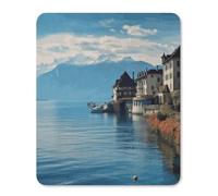 Lake Geneva Switzerland Small Mouse Pad Non-Slip Rubber Base Gaming Mouse Pad Texture Customized Personalized Mouse Mat 25 * 30cm for Computer Laptop Home Office