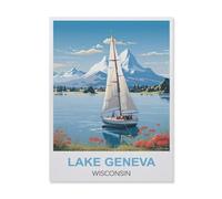Lake Geneva Wisconsin,Jigsaw Puzzles 1000 Pieces for Adults, Classic Puzzle Kids Puzzle Challenging And Difficult Puzzles for Adults And Teens(75x50cm)-EQ61