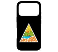 Lake George New York Mono Line Graphic Retro Outdoors Case for iPhone 17 Pro