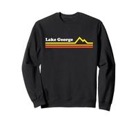 Lake George NY Adirondacks Retro Vintage Style Mountains Sweatshirt