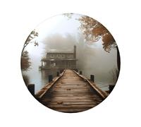 Lake House Custom Pins 5 PCS, Personalized Photo Buttons, Metal Pinback Button Badges for Backpacks, Hats, Funny Backpack Pins Aesthetic Lapel Badge Pins Gifts for Men Women, One Size, Metal, no