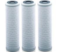 Lake Industries Universal 10 inch Carbon Block Water Filter Cartridge - Replacement CTO Water Purifier Filter, Activated Carbon (NSF 42 Certified) (3)