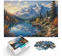 Lake Issyk-Kul, Russia Landscape Art Jigsaw Puzzle for Adults, 500 Piece | Clear image details - a simple way to organise the image at your own pace.