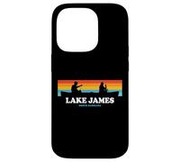 Lake James North Carolina Canoe Case for iPhone 14 Pro