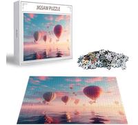 Lake Jigsaw Puzzle, Puzzle 2000 Pieces, Jigsaw Puzzles for Adults 2000 Piece Balloon Wooden Puzzles for Adults, Challenging Game Toys Jigsaws with Box for Home Wall Decoration and Gifts Christmas B-32