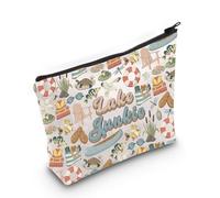 Lake Junkie Cosmetic Bag Lake Lover Gift Lake Life Gift Lake Trip Gift Summer Vacation Gift for Traveler (Lake Bag)