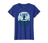 Lake Kid: Joyful Summer Splash Adventure T-Shirt, Women, Royal Blue, XXL