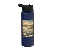 Lake Kissimmee Sunset Landscape Art Stainless Steel Insulated Water Bottle