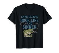 Lake Laughs Hook Line and Sinker Fishing Graphic T-Shirt