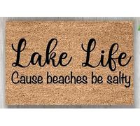 Lake Life Cause Beaches Be Salty Summer Probably At The Welcome Mat Stylish Mat Entry Dust Grabbing Doormat For Patios Garden Patio 40 X 60Cm