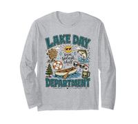 Lake Life Day Department Sun Splash Chill Design Long Sleeve T-Shirt