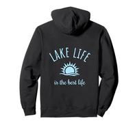 Lake Life is the Best Life Boating Fishing Camping Sun Pullover Hoodie