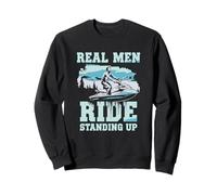 Lake Life Jet Ski Real Men Ride Standing Up Sweatshirt
