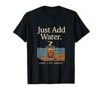 Lake Life Just Add Water Coffee Dock Waves T-Shirt