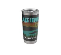 Lake Louise Alberta Mountains Retro Stainless Steel Insulated Tumbler