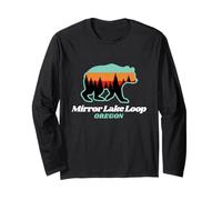Lake Mirror Loop Summer Oregon Bear Family Sovenier Long Sleeve T-Shirt