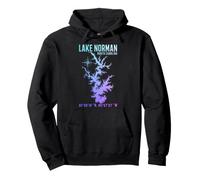 Lake Norman Map Coordinates North Carolina Pullover Hoodie