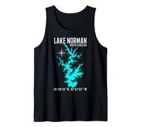 Lake Norman Map Coordinates North Carolina Tank Top