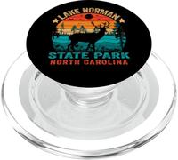 Lake Norman State Park North Carolina Retro Sunset Souvenir PopSockets PopGrip for MagSafe