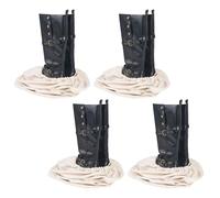 LAKE OF FIRE 4Pcs Boot Bag for Cowboy Boots - Travel Boot Storage Bag for Cowboy Boot Protection, Beige, 21" X 12"-4 Pcs, Portable,lightweight