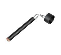 LAKE OF FIRE Round Pool Cue Chalk Holder - 2-in-1 Billiard Accessory with Pool Chalk Holder & Cue Tip Tool(Black)