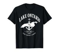 Lake Ontario 1615 Retro Men Women Style Vintage Lake Ontario T-Shirt